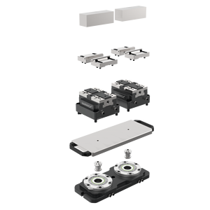 KSP2-75 + YZ-75 khí nén tự định tâm lực kẹp khối <span class=keywords><strong>Vise</strong></span> hàm cho máy CNC - Product Image 6