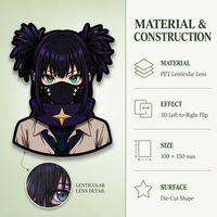 Calcomanías Japonesas Impermeables, 1000 Diseños, Calcomanías Personalizadas de Dibujos Animados en 3D, Calcomanías de Anime para Automóviles, Material PET