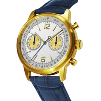 Jam tangan kuarsa olahraga Fashion mewah merek kustom MOQ kecil jam tangan chronograph pergerakan vk64 pria
