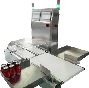 Online Auto Check Weigher For Weight Double Checker Jars Can Bottle Conveyor Weighing Scale Machine With Double Rejector Systems