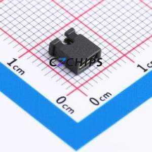 HY-2540-A0NIB Shorting Cap / Jumper Cap Connector 1x2 2.54mm Open Top Type 3A - Product Image 1