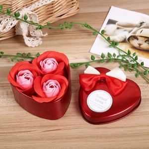 Wedding 3 iron <b>box</b> roses soap flower birthday <b>gift</b> <b>gift</b> <b>box</b> creative jewelry shop event <b>gift</b> - Product Image 3