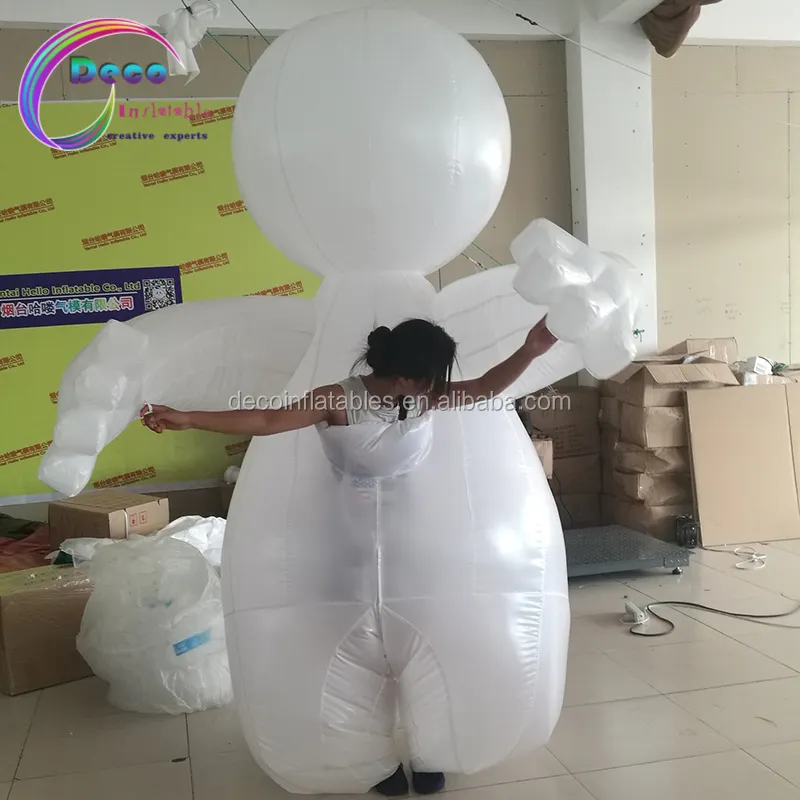 पार्टी सजावट inflatable stilts प्रदर्शन कॉस्टयूम के साथ प्रकाश का नेतृत्व किया