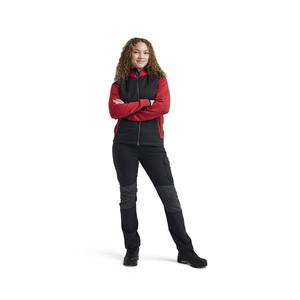 BLAKLADER - 593121175699L Veste hybride femme Rouge/Noir-EAN 7330509728444 VESTES DE TRAVAIL D'HIVER VESTES SOFTSHELL ET REMBOURRÉES - Product Image 3