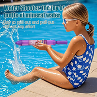 Pistolet à eau de plage pour l'extérieur, style feu d'artifice, type poussoir, jet de feu d'artifice amusant, pistolet à jet d'eau en plastique, unisexe