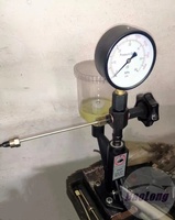 Testeur de buse d'injecteur diesel S60h avec valve de réglage et pompe manuelle, compatible avec les testeurs d'injecteurs Common Rail