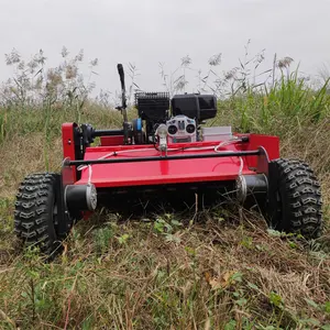 High Quality CE Approve Grass Cutting Machine flail mower remote For Agriculture electric remote control flail lawn mower