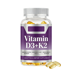 Cápsulas de Gel Suave de Vitamina <span class=keywords><strong>D3</strong></span> + K2 de Alta Calidad, Suplementos para Estimular la Inmunidad y la Energía para Hombres, Mujeres y Adultos - Product Image 1