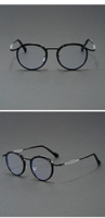 Vente en gros en Chine de lunettes de vue optiques anti-lumière bleue avec monture en métal et verres ronds ultralégers