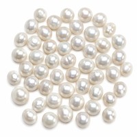 Perles de culture d'eau douce baroques naturelles blanches à l'éclat brillant, ovales bouton, 11-15 mm, pour la fabrication de bijoux