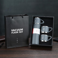 500ml Stainless Steel Thermos <b>Bottle</b> Vacuum <b>Flask</b> with 3 Cups Vacuum <b>Flask</b> Sets - Product Image 4