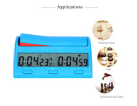 Chronomètre de jeu d'échecs multifonctionnel Horloge d'échecs numérique professionnelle Reloj