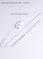 Lampe LED intelligente à balayage manuel, 20 LED, lumière sous-meuble, DC 12V, pour garde-robe, cuisine, éclairage de maison, placard de chambre à coucher