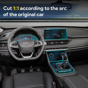 Pour Chery Tiggo 8 2019-2020 Film Transparent TPU <span class=keywords><strong>voiture</strong></span> intérieur autocollant Center Console engrenage écran tactile tableau de bord panneau - Product Image 6