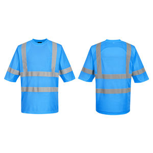 Chemise de sécurité réfléchissante de qualité supérieure, vêtements de travail haute visibilité, 100% polyester, certifiée ANSI/ISEA 107, pour hommes - Product Image 4