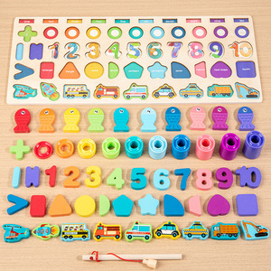 Bestes Preis-Leistungs-Verhältnis Kinder 5-in-1 Logarithmisches Brett Digitales Formen-Zuordnungspuzzle Juguetes Frühpädagogisches Spielzeug für Kinder Jungen Mädchen - Product Image 3