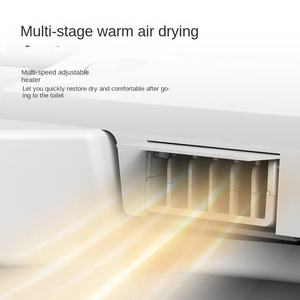 스마트 전자 비데 변기 원격 제어 뒷면 벽 목욕 원피스 욕실 바닥 장착 길쭉한 그릇 모양 S-트랩 - Product Image 4