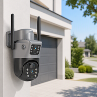 Solar Powered Wireless Cameras IP66 Waterproof Security Camera with Full Color Night Vision WiFi Memory Card & Cloud Storage
