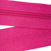 Fermeture éclair en nylon haute durabilité en rouleau continu, fermeture éclair en vrac, bande de polyester DTY, fermeture éclair longue chaîne pour vêtements et textiles de maison