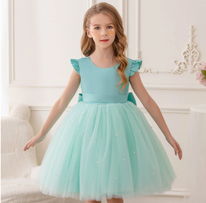 Abiti da Festa per Bambini di Alta Qualità, Bellissimi Vestiti in Pizzo per Bambine, Abiti Senza Maniche per Damigelle, Matrimoni, Compleanni, Tutù Estivi - Product Image 6