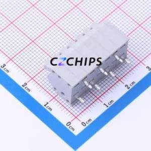 DB250B-3.5-7P-GY Spring Terminal Block Through hole Component (THT),P=3.5mm Connector 1x7P 3.5mm Gray 7P - Product Image 2