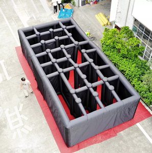Labyrinthe gonflable effrayant en PVC 4x8x2m, portable, <span class=keywords><strong>pour</strong></span> <span class=keywords><strong>20</strong></span> <span class=keywords><strong>personnes</strong></span>, utilisation commerciale en extérieur, <span class=keywords><strong>location</strong></span> - Product Image 3