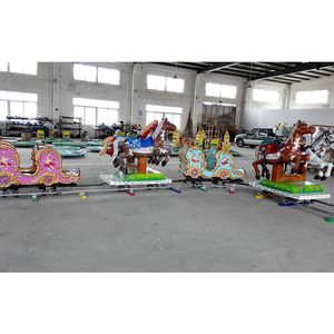 Pequeño Tren Eléctrico Parque de atracciones Paseo Mini tren de pista Paseos justos para niños tren para niños a la venta - Product Image 5