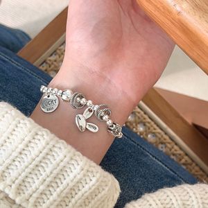 S925 Sterling Silver <b>Beaded</b> Rabbit <b>Bracelet</b> For Women Everyday Wear Animal Zodiac Design Jewelry - Product Image 2