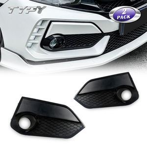 Car Body Kit Front Bumper Fog <b>Light</b> <b>Cover</b> <b>Trim</b> Mugen Style Plastic Easy Installation for Civic 10th Gen FK7 Type R - Product Image 1