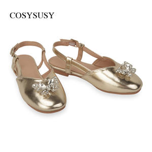 <span class=keywords><strong>Sandales</strong></span> Enfant Strass 2026 Nouvelle Collection Été Petites Filles Chaussures Princesse à Bout Fermé Respirantes Élégantes Fermeture Velcro - Product Image 2