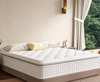 Matelas 5 étoiles à double protection de la colonne vertébrale, matelas 3D à ressorts indépendants pour la maison, matelas de soutien du sommeil style Simmons