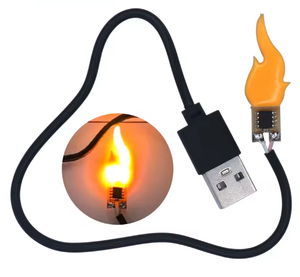 Circuit imprimé pour bougie LED, interface USB, DC5V, 2200K, filament de flamme Edison, clignotant, accessoires pour <span class=keywords><strong>ampoule</strong></span> décorative - Product Image 2