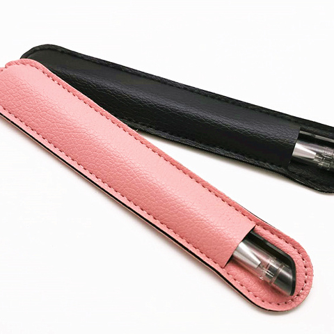 Vantaggio Pink Crocodile Embossed Leather Single Pen Case Vantaggio Pink Crocodile Embossed Leather Single Pen Case