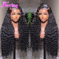 Perruque de cheveux naturels bouclés birmans indétectable, effet cuir chevelu réel, sans colle, avec dentelle frontale HD, cheveux humains vietnamiens