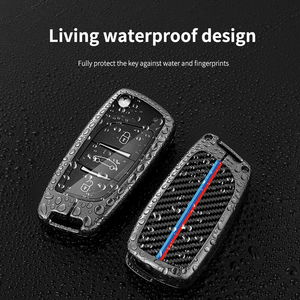 Porte-clés en métal avec Logo de voiture en Fiber de carbone pour Peugeot 3008 308 408 407 5008 pour citroën C1 C2 C3 C4 <span class=keywords><strong>C5</strong></span> DS3 DS4 DS5 DS6 accessoires - Product Image 6