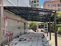 Toits de garages en aluminium pour l'extérieur, abris de voiture, pergolas imperméables, panneaux de toit, abris, patio, jardin, villa, auvents