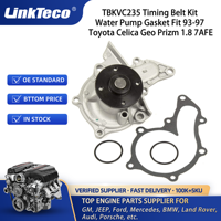 Kit de correa de distribución Linkteco, junta de bomba de agua para Toyota Corolla Celica Geo Prizm 7AFE 1.8L 1993-1997 TBKWP235 VS50440R TBKVC235