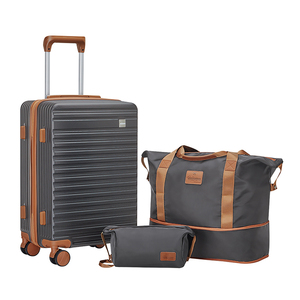 JINYI Ensemble de 3 sacs de voyage en <span class=keywords><strong>polycarbonate</strong></span> film PC Bagage de <span class=keywords><strong>cabine</strong></span> personnalisé avec serrure TSA et <span class=keywords><strong>valise</strong></span> à roulettes - Product Image 6