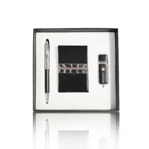 Best Selling Hot Retail Items Pen + Name Card Case and Keychain Gift Set Pen Gift Box Business Gift