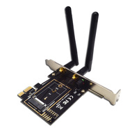 Adaptador PCI-E a NGFF M2 Wi-Fi y Tarjeta de Red KEY-E
