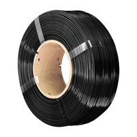 Filamen PETG Isi Ulang Laris Manis Warna Hitam Hyper Speed 1.75MM Presisi Tinggi Anti Kusut Segel Vakum Mudah Dicetak
