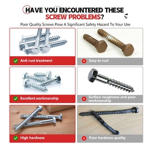 Mạ kẽm M5 16mm 2 inch Chiều dài Tự Khai thác vít vít gỗ giá cho tấn - Product Image 4