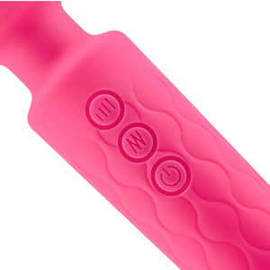 Adult Sex Toy <b>Vibrator</b> AV Wand Rose Red USB Rechargeable Waterproof 20 Frequencies G-string Masturbator for Women - Product Image 2