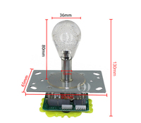 QIQU DIY Mini Kit de manette d'arcade pour Machines de jeu de grue à griffes Kit de bricolage en métal pour l'amusement pour les salles d'arcade et de jeux