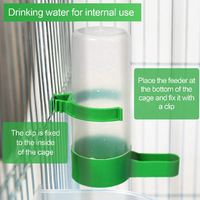 Distributeur d'eau pour animaux de compagnie en gros Mangeoire à oiseaux Bouteille d'eau suspendue Conteneur Fontaine à boire Mangeoire à eau pour perroquet