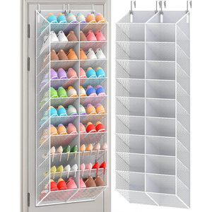 Over The Door <b>Shoe</b> Organizer 20 Pockets Breathable Mesh Foldable Hanging Rack For Closet <b>Shoes</b> Storage Behind Doors - Product Image 1