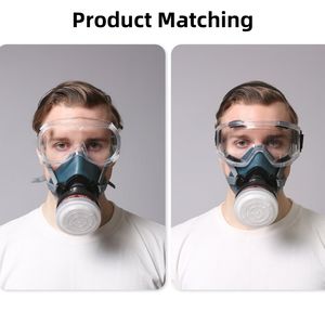 Masker & respirator tangki Filter tunggal silikon nyaman, masker Gas setengah wajah karbon aktif dengan nilai iodium tinggi - Product Image 6