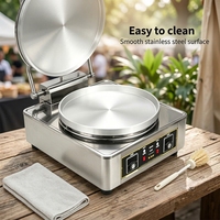 Machine à crêpes commerciale DBD-D53 en acier inoxydable 304, cuiseur vertical pour crêpes aux oignons verts et crêpes