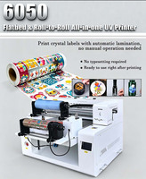 Imprimante UV hybride rouleau à rouleau et à plat, imprimante UV DTF pour patchs, gobelets, coques de téléphone en acrylique, balles de golf, et ateliers d'artisanat