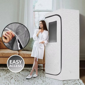Vente directe usine – Tente de sauna vapeur portable pour usage domestique, sauna pliable corps entier, vente en gros de cabines de sauna humide pour <span class=keywords><strong>spa</strong></span> - Product Image 4